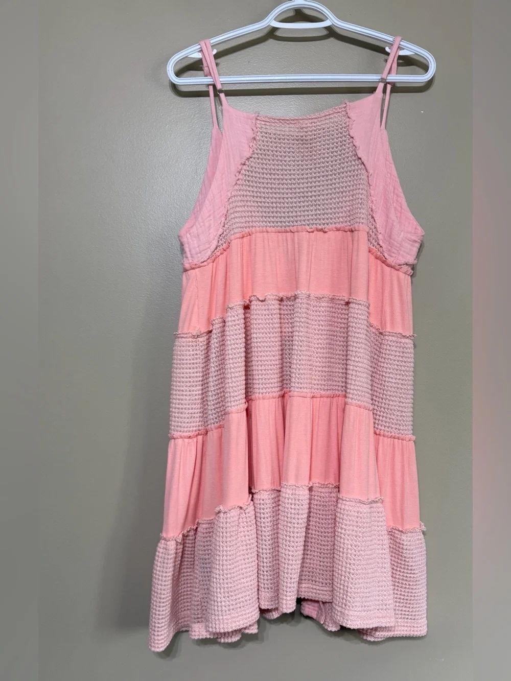 POL Waffle Tie Front Mini Dress - Picture 11 of 14
